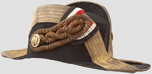 Kriegsmarine Admiral & Commodore Ranks Naval Fore-and-Aft Hat Profile