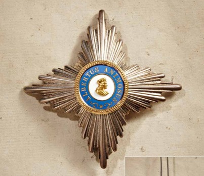 Albert Order, Type II, Civil Division, I Class Commander Breast Star (in gold) Obverse
