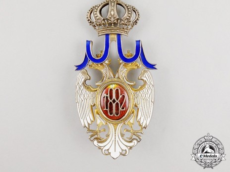 Order of the White Eagle, Type II, Civil Division, I Class Reverse