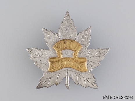 8th Reconnaissance Regiment Officers Cap Badge Obverse