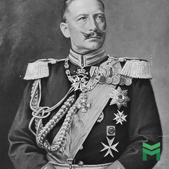 Kaiser Wilhelm II wearing the House Order of Hohenzollern