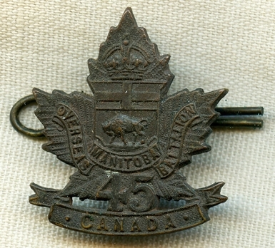 45th Infantry Battalion Other Ranks Collar Badge Obverse