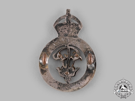Princess Patricia's Canadian Light Infantry Officers Cap Badge Reverse