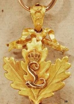 Order of the Zähringer Lion, Grand Cross (with oak leaves and "L" cypher) Detail