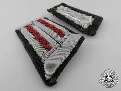 German Army Smoke & Chemical Officer Ranks Field Collar Tabs