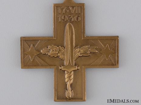 Commemorative Cross for the Spanish Campaign Obverse