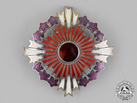 Order of the Paulownia Flowers, Star Obverse