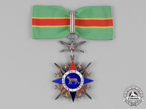 National Order of the Leopard, Military Division, Commander (1966-1977, 1997-) Obverse