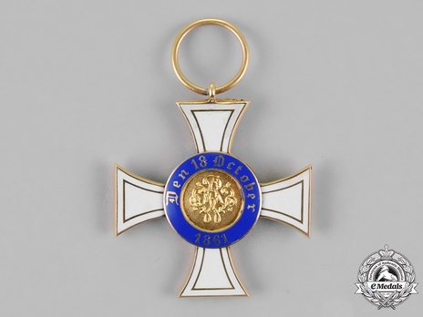 Order of the Crown, Civil Division, Type II, III Class Cross (with St. John Cross) Reverse