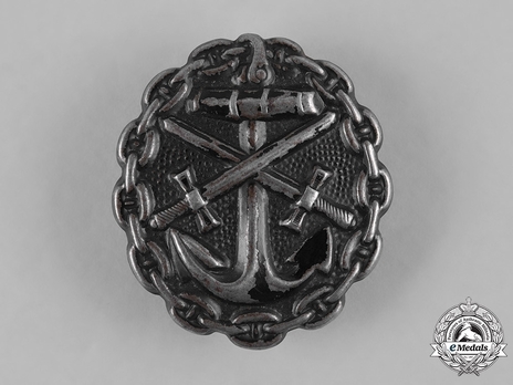 Naval Wound Badge, in Black (in iron) Obverse