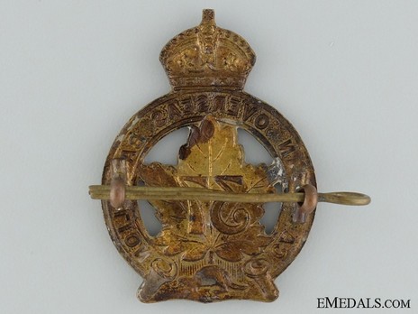 37th Infantry Battalion Other Ranks Cap Badge Reverse
