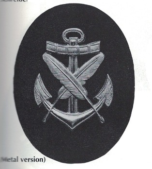 Kriegsmarine Maat Clerical Insignia (metal) Obverse