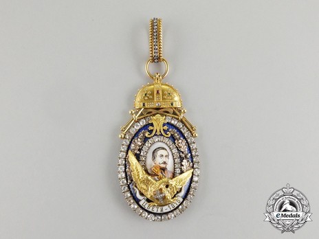 Order of Milos the Great, I Class (with diamonds) Obverse