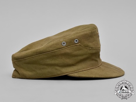 German Army NCO/EM's Tropical Visored Field Cap M43 without Soutache Right Side