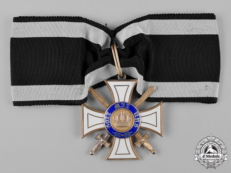 Order of the Crown, Military Division, Type II, II Class Cross (in silver gilt) Obverse
