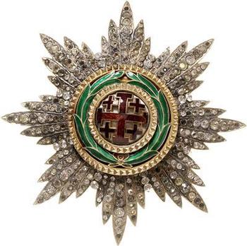 Equestrian Order of Merit of the Holy Sepulcher of Jerusalem, Type II, Grand Cross Breast Star (with silver and brilliants, 1868-1936)