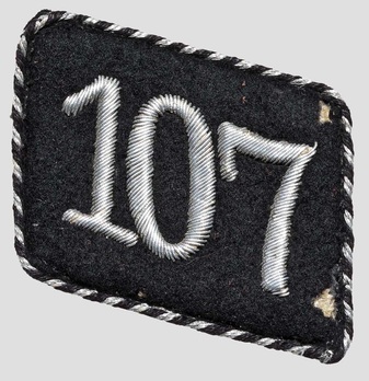 Allgemeine SS 107th Standarte Unit Collar Tab Obverse