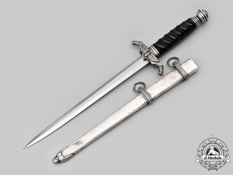 German Railway Protection 2nd Pattern Leader Dagger Obverse with Scabbard