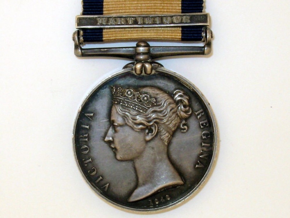 Silver medal with martinique clasp obverse1