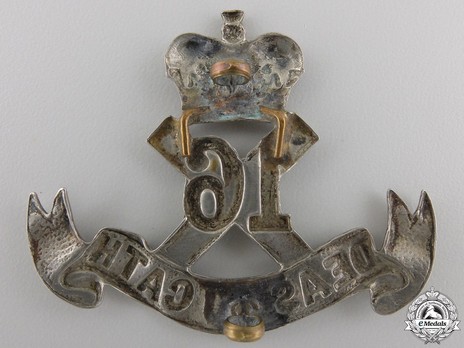 16th Infantry Battalion Other Ranks Glengarry Badge Reverse