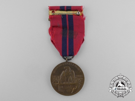 Bronze Medal (for Navy) Reverse