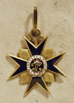 Order of the Lion of Bavaria, Cross (in gold) Reverse