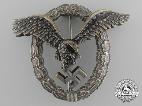 Pilot Badge, by Berg & Nolte (in tombac) Obverse