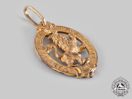  Order of the Golden Lion, Decoration (in bronze gilt) Reverse