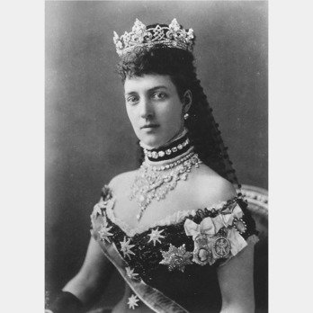 Queen Alexandra of Denmark wearing the Imperial Order of the Crown of India.