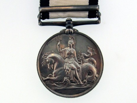 Silver Medal (with "ALGIERS" clasp) Reverse