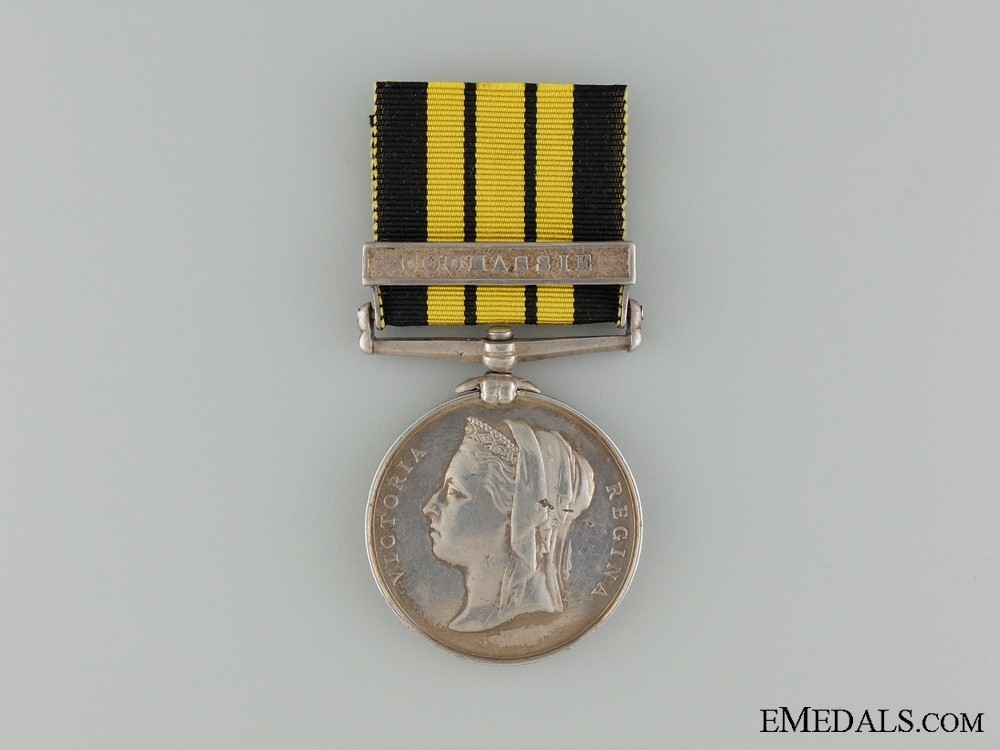 Silver medal with clasp obverse
