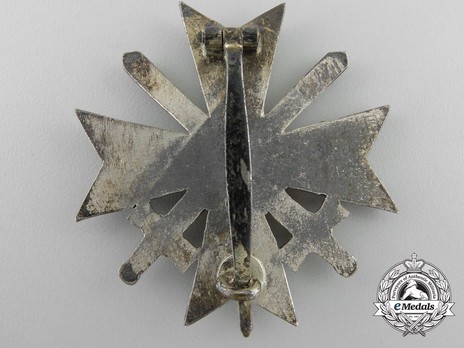 War Merit Cross I Class with Swords, by C. E. Juncker (L/12, zinc) Reverse