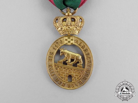 Order of Albert the Bear, I Class Knight (with crown, in silver gilt) Reverse