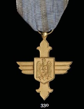 Order of Aeronautical Virtue, Type I, Civil Division, Gold Cross
