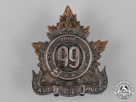 99th Infantry Battalion Officers Cap Badge Obverse