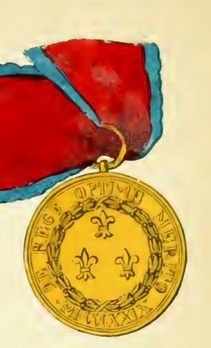 Royal Order of Francis I, Medal, in Gold Reverse