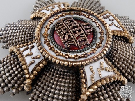 Order of St. Hubert, Grand Cross Breast Star (by Gebrüder Hemmerle) Obverse Detail