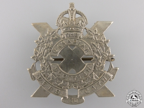 Canadian Scottish Regiment Other Ranks Cap Badge Obverse