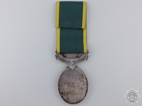 Silver Medal (for Indian Forces, with King George V effigy, with 1 clasp) Reverse