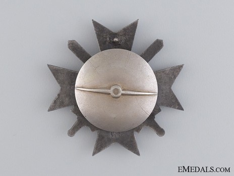 War Merit Cross I Class with Swords, by P. Meybauer (L/13, tombac, screwback) Reverse