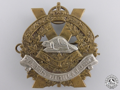 Calgary Highlanders Other Ranks Cap Badge Obverse