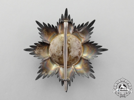 Order of the Württemberg Crown, Civil Division, Grand Cross Breast Star (smooth version) Reverse