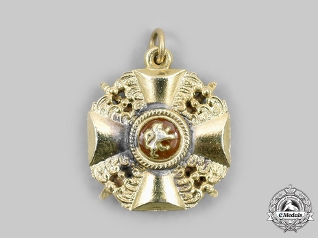 Order of the Zahringer Lion, Grand Cross Miniature Reverse