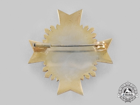 Order of May, Military Merit, Grand Cross Breast Star Reverse