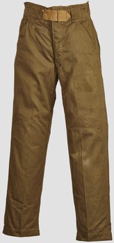 German Army Tropical Field Service Trousers (Officer version) Obverse Front