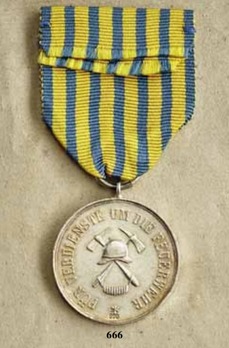 Medal of Merit for Fire Fighters Reverse
