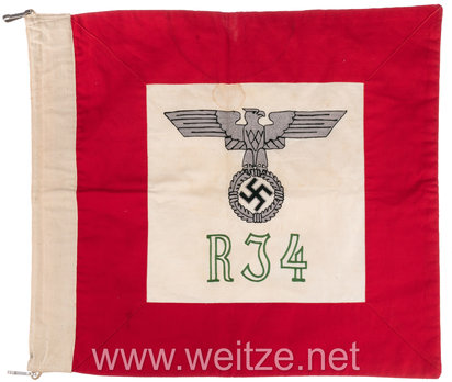 SA Standarte Command Flag (Reserve-Jäger-Standarte 4 version) Obverse