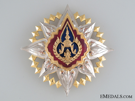 Order of the Crown of Thailand Knight Grand Cross breast star (I Class) Obverse