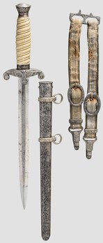 German Army Robert Klaas-made Officer’s Dagger Obverse with Scabbard