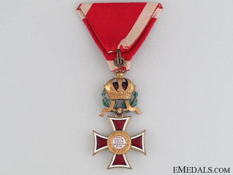 Order of Leopold, Type III, Military Division, Knights Cross (with War Decoration) Reverse